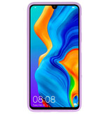 Color TPU Hoesje voor Huawei P30 Lite Paars
