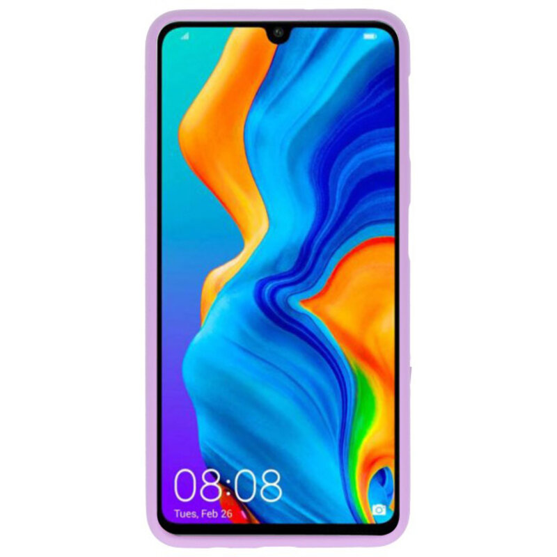 Funda TPU en color para Huawei P30 Lite Púrpura