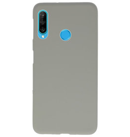 Farve TPU taske til Huawei P30 Lite grå