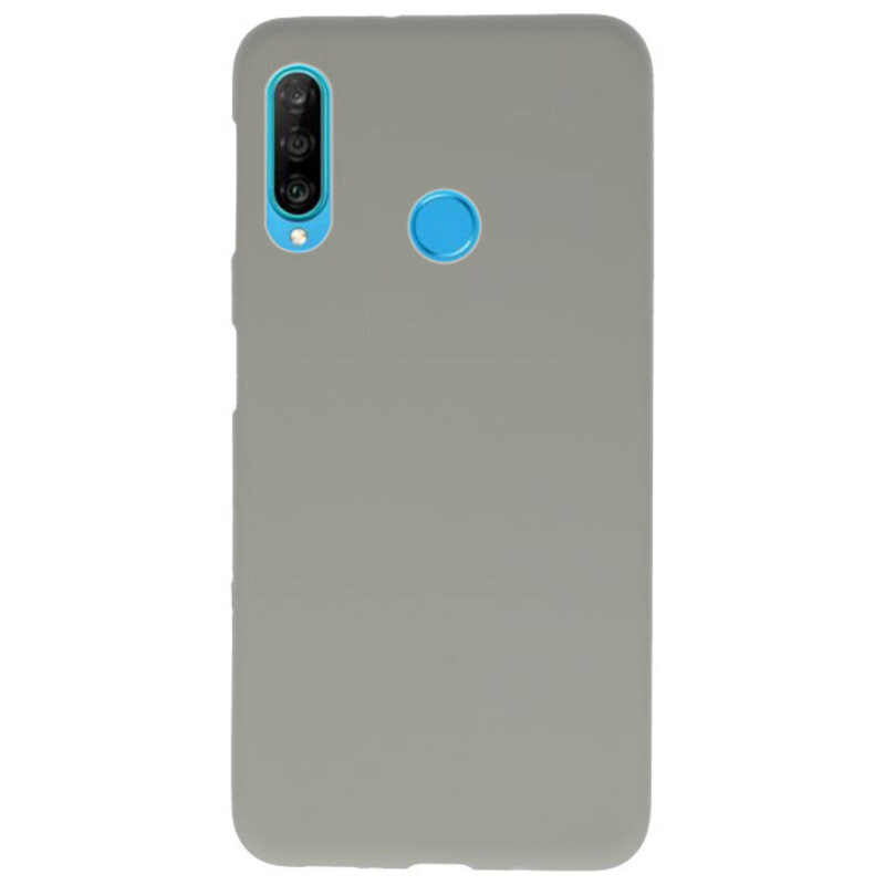 Custodia in TPU colorata per Huawei P30 Lite grigia