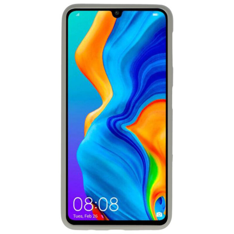 Custodia in TPU colorata per Huawei P30 Lite grigia
