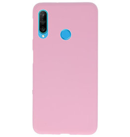 Farve TPU taske til Huawei P30 Lite Pink