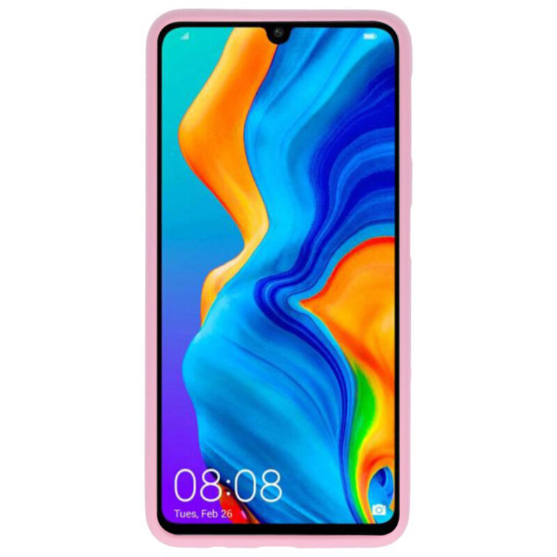 Farve TPU taske til Huawei P30 Lite Pink