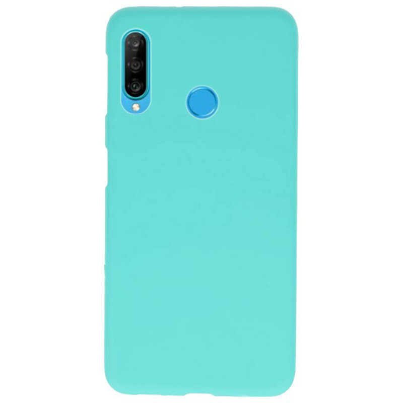 Color TPU Hoesje voor Huawei P30 Lite Turquoise