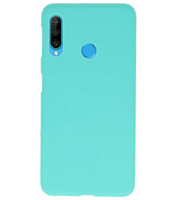 Farbe TPU Fall für Huawei P30 Lite Turquoise