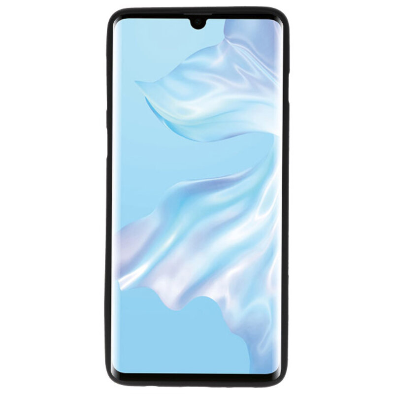 Custodia in TPU a colori per Huawei P30 Pro nera