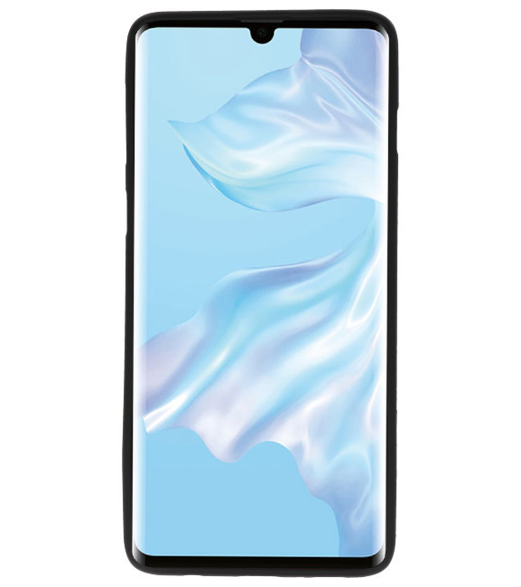 Farve TPU taske til Huawei P30 Pro sort