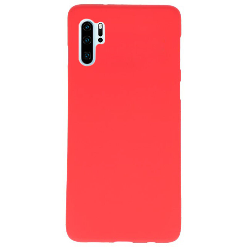 Farve TPU taske til Huawei P30 Pro rød