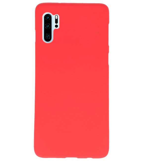 Coque en TPU couleur pour Huawei P30 Pro rouge