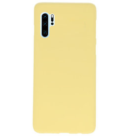 Coque en TPU couleur pour Huawei P30 Pro Jaune