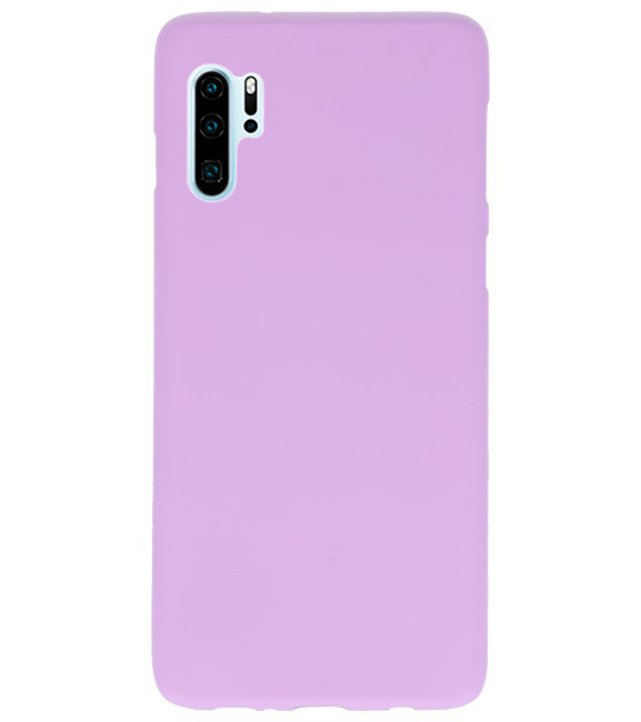 Color TPU Hoesje voor Huawei P30 Pro Paars