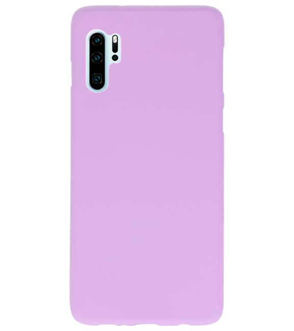 Farve TPU taske til Huawei P30 Pro Purple