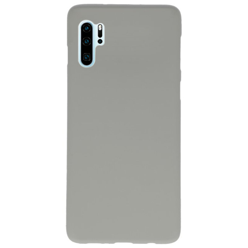 Farve TPU taske til Huawei P30 Pro grå
