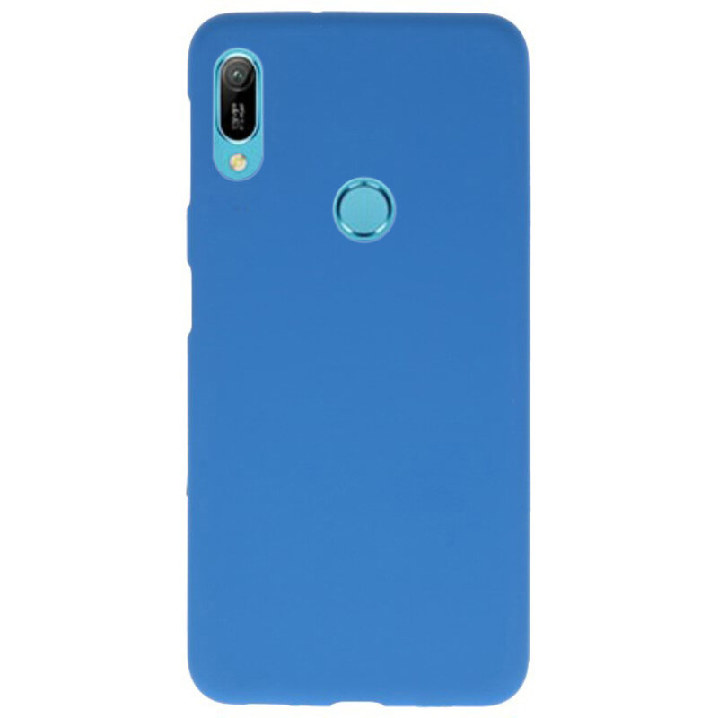 Farve TPU taske til Huawei Y6 (Prime) 2019 Navy
