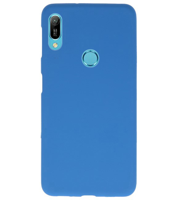 Farve TPU taske til Huawei Y6 (Prime) 2019 Navy