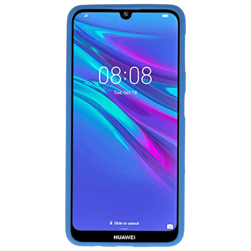 Farve TPU taske til Huawei Y6 (Prime) 2019 Navy