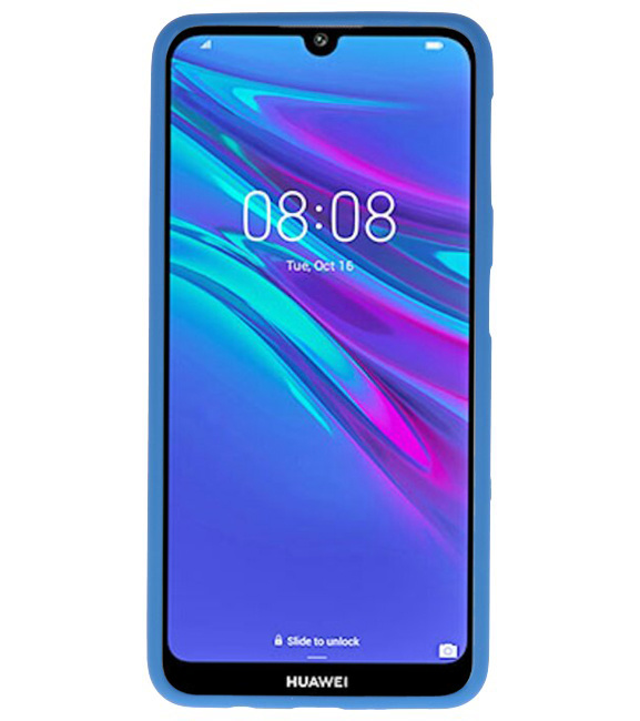 Farve TPU taske til Huawei Y6 (Prime) 2019 Navy