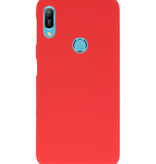 Coque en TPU couleur pour Huawei Y6 (Prime) 2019 rouge