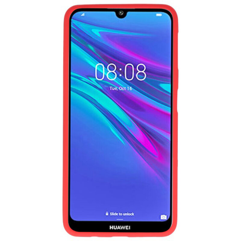 Custodia in TPU a colori per Huawei Y6 (Prime) 2019 rosso