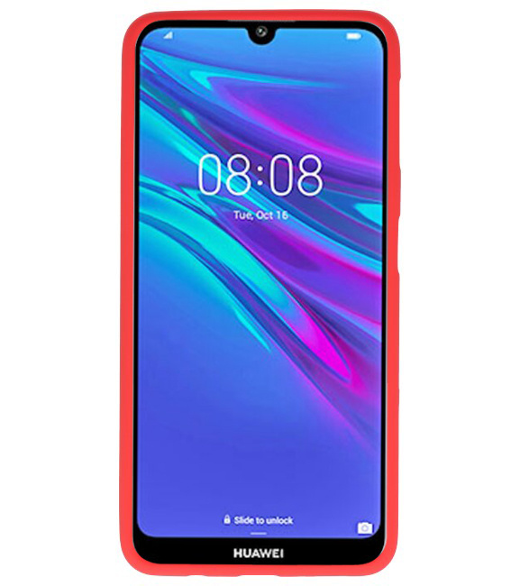 Caja de color TPU para Huawei Y6 (Prime) 2019 rojo