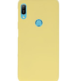 Color TPU Hoesje voor Huawei Y6 (Prime) 2019 Geel