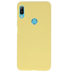 Caja de color TPU para Huawei Y6 (Prime) 2019 amarillo