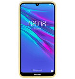 Caja de color TPU para Huawei Y6 (Prime) 2019 amarillo