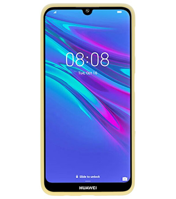 Caja de color TPU para Huawei Y6 (Prime) 2019 amarillo