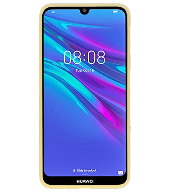 Farve TPU taske til Huawei Y6 (Prime) 2019 gul