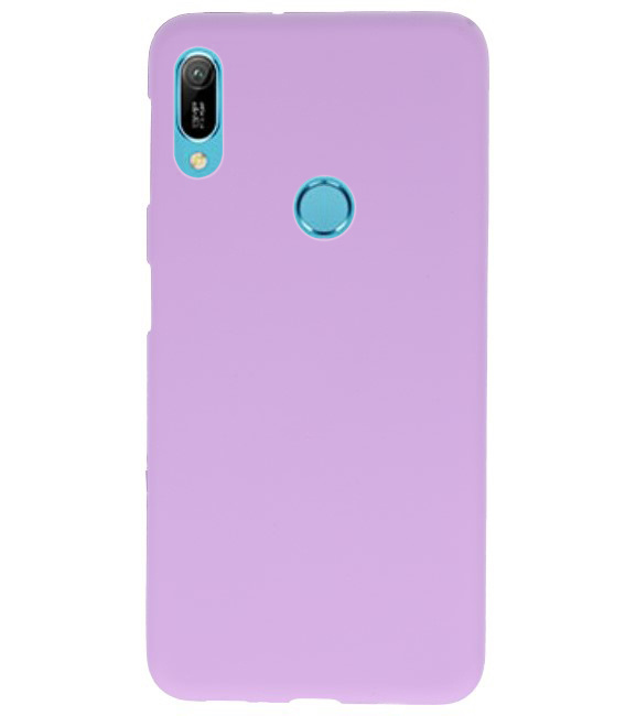 Caja de color TPU para Huawei Y6 (Prime) 2019 Purple