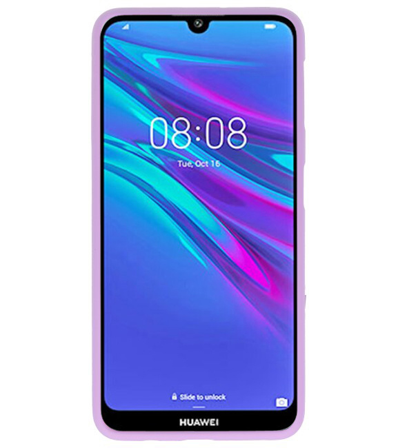 Color TPU Hoesje voor Huawei Y6 (Prime) 2019 Paars