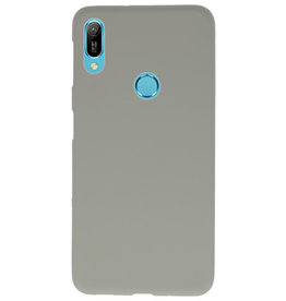 Caja de color TPU para Huawei Y6 (Prime) 2019 gris