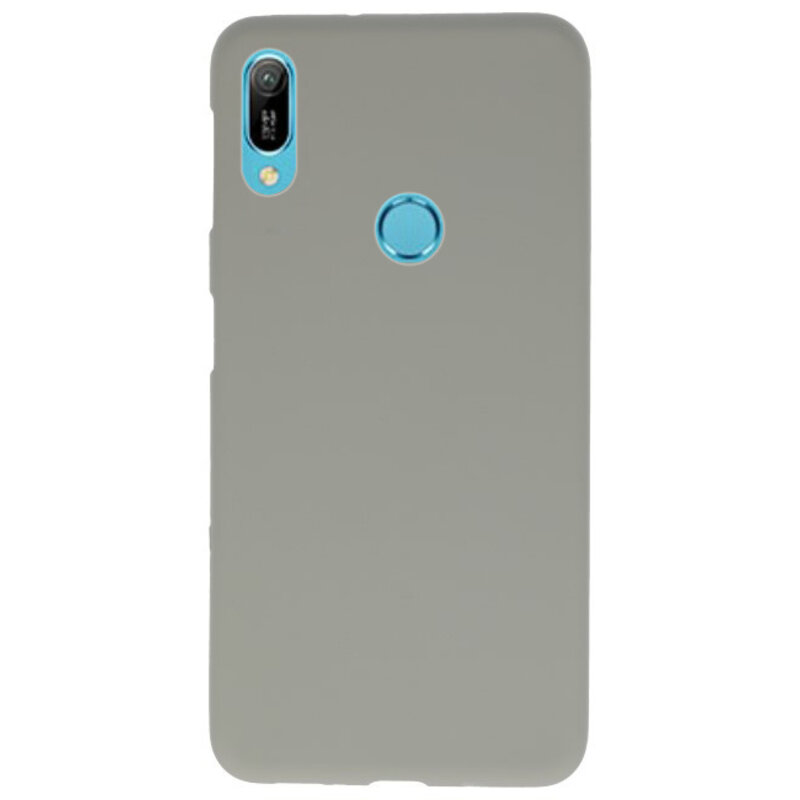 Coque en TPU couleur pour Huawei Y6 (Prime) 2019 gris