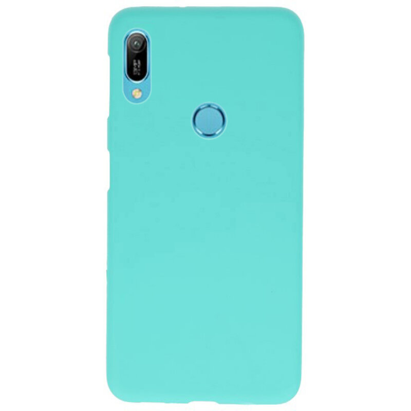 Farve TPU taske til Huawei Y6 (Prime) 2019 Turkis