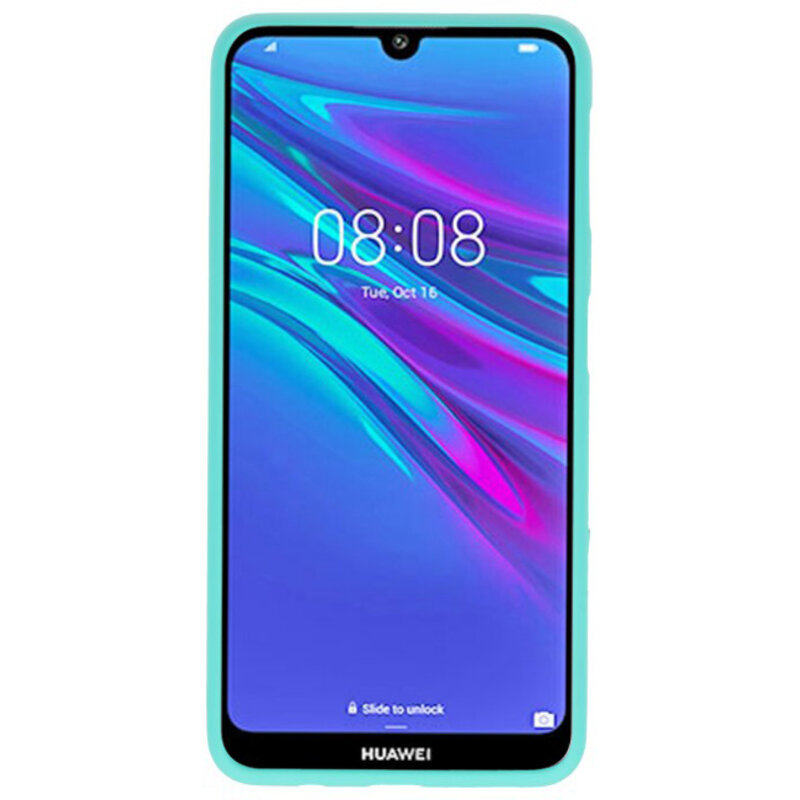 Farve TPU taske til Huawei Y6 (Prime) 2019 Turkis