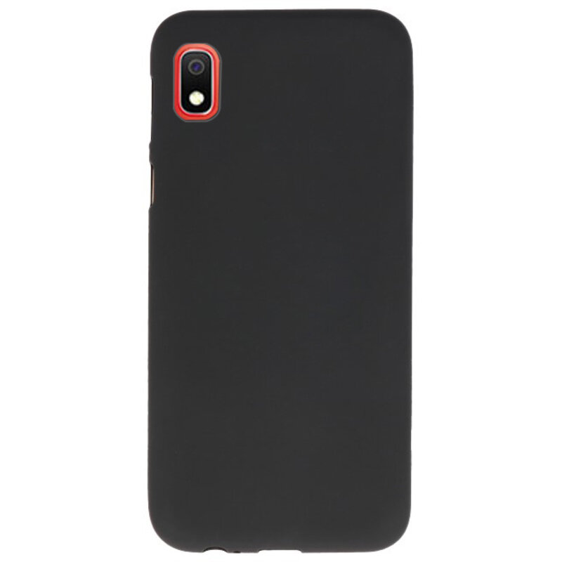 Custodia in TPU a colori per Samsung Galaxy A10 nero