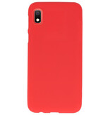 Funda TPU en color para Samsung Galaxy A10 rojo.