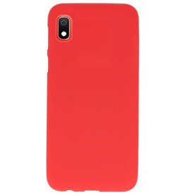 Coque en TPU couleur pour Samsung Galaxy A10 rouge