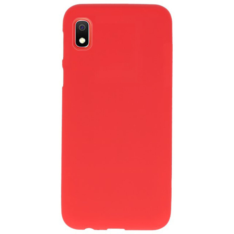Funda TPU en color para Samsung Galaxy A10 rojo.