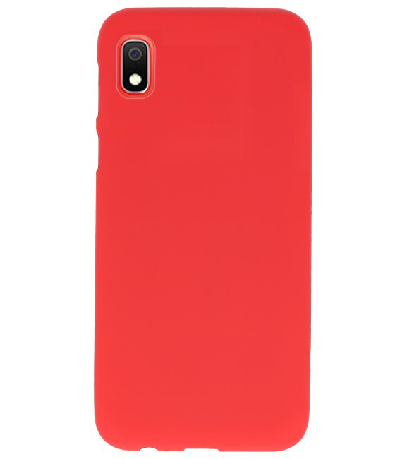 Color TPU Hoesje voor Samsung Galaxy A10 Rood