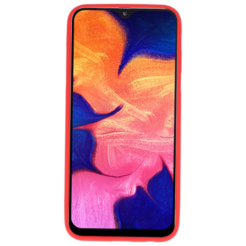 Funda TPU en color para Samsung Galaxy A10 rojo.
