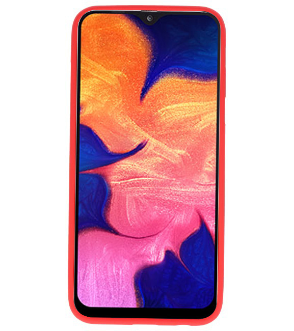 Funda TPU en color para Samsung Galaxy A10 rojo.