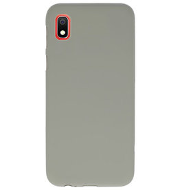 Farve TPU taske til Samsung Galaxy A10 grå