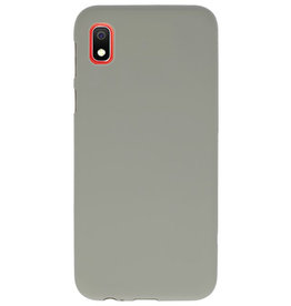 Funda TPU en color para Samsung Galaxy A10 gris.