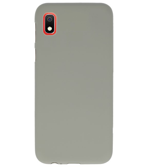 Custodia in TPU di colore per Samsung Galaxy A10 grigio