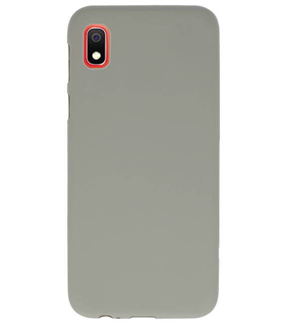 Funda TPU en color para Samsung Galaxy A10 gris.