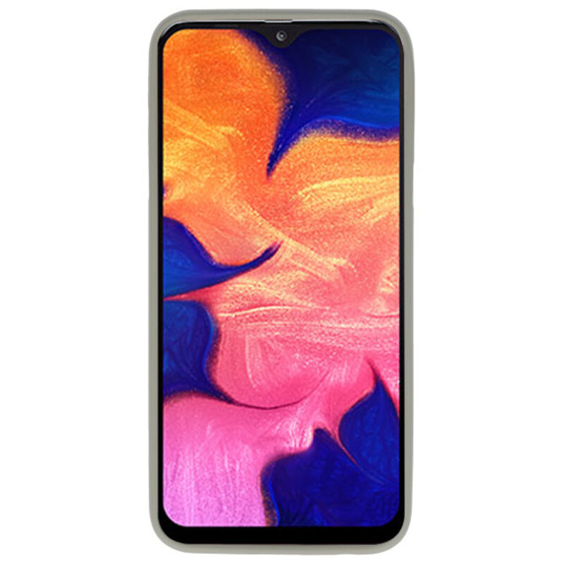 Custodia in TPU di colore per Samsung Galaxy A10 grigio