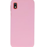Farve TPU taske til Samsung Galaxy A10 pink