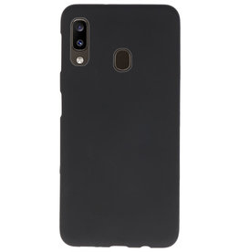 Custodia in TPU a colori per Samsung Galaxy A20 nero