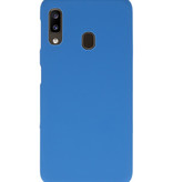Farve TPU taske til Samsung Galaxy A20 Navy